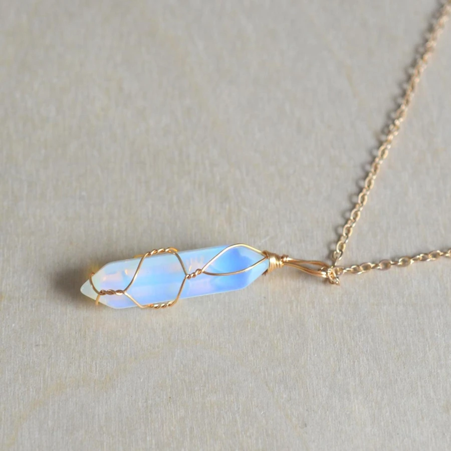 1 pièce Pendentif DIY À Cristal Naturel