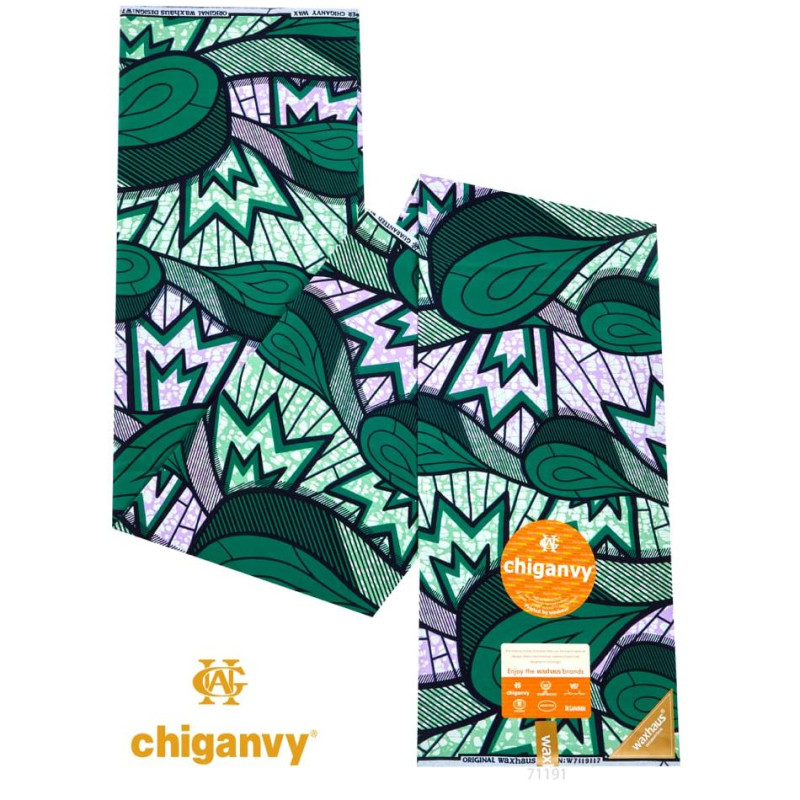 Tissu pagne CHIGANVY QUALITY imprimé wax africain 100% coton