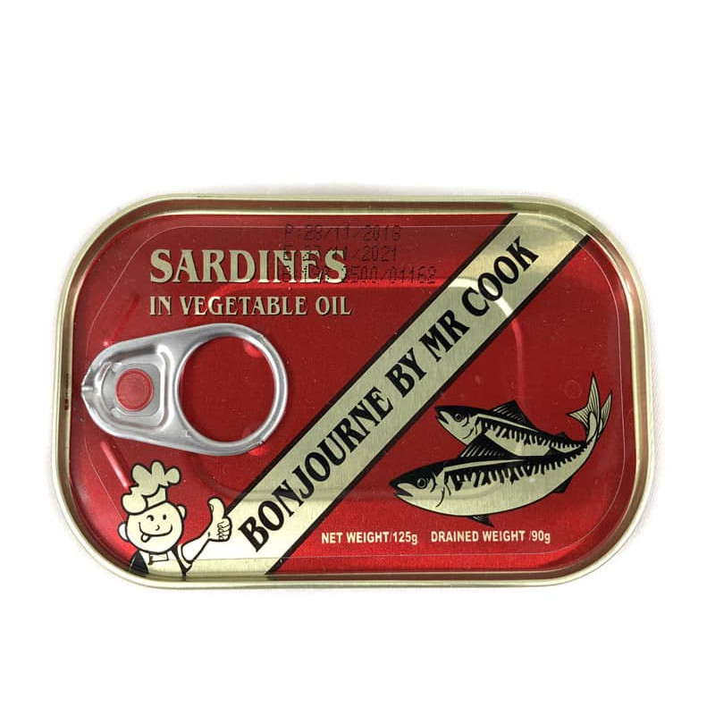 Sardine à huile végétale 125g