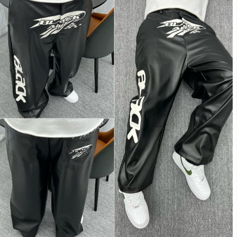 Pantalon en Similicuir Noir "Black Air" - Streetwear Luxe