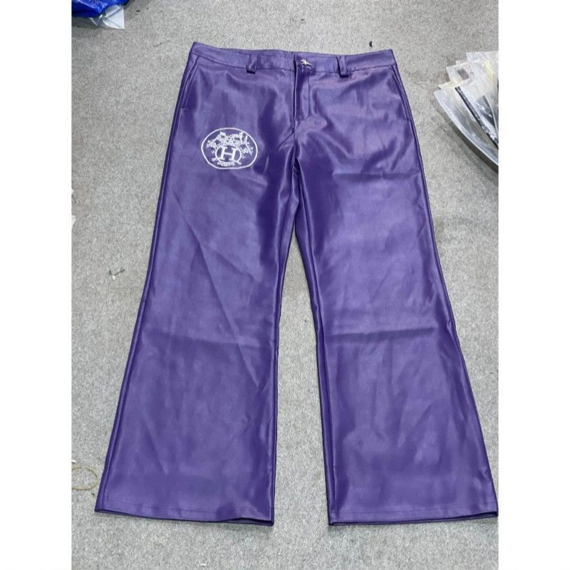 Pantalon Violet en Similicuir -  Audace Urbaine