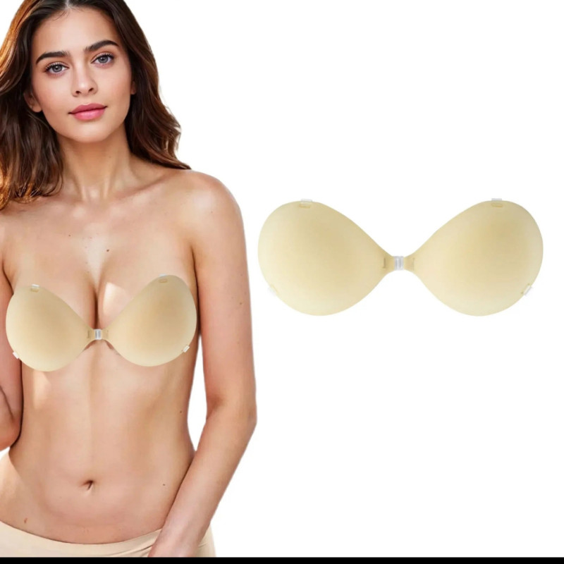 Soutien gorge adhésif en silicone