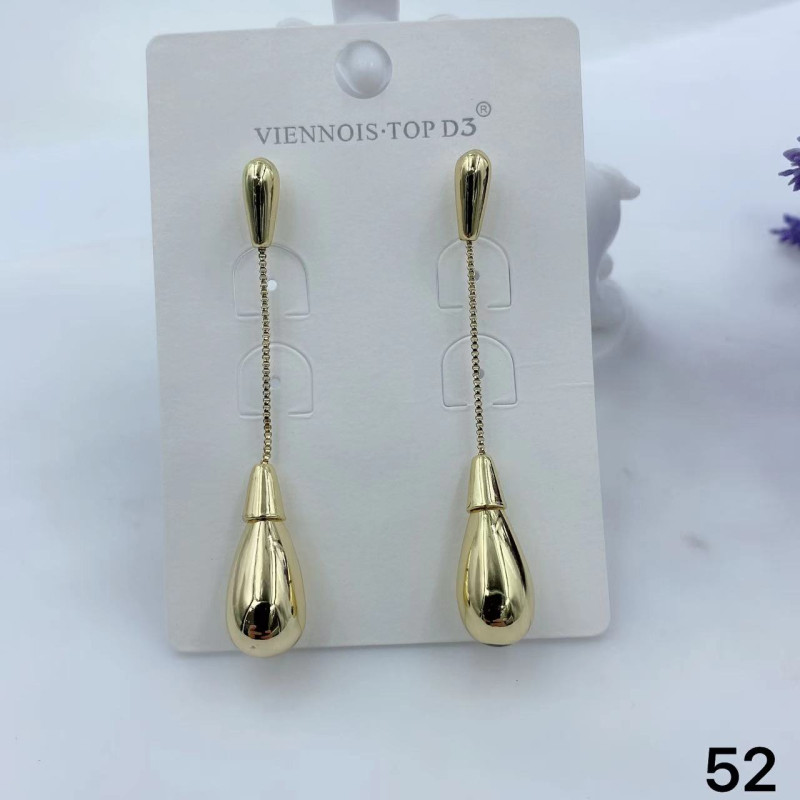Boucle d'oreille couleur argent viennois top D3