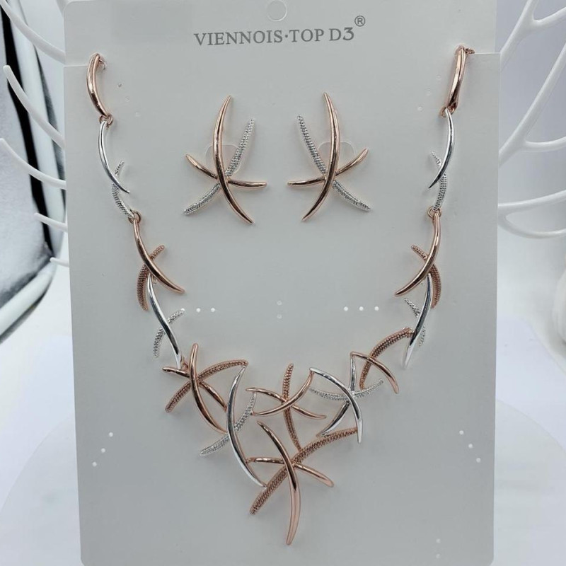 Boucles d'oreilles et collier