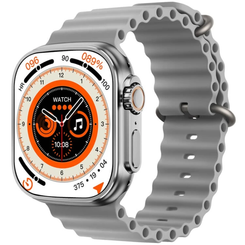 Smart Watch A8 ultra max doté de deux bracelets et d'un écouteur airpods 3