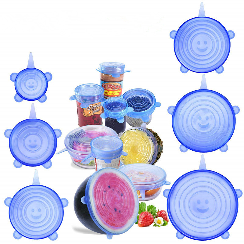 Couvercle D'alimentaire Réutilisable Avec 12 Couvercles En Silicone