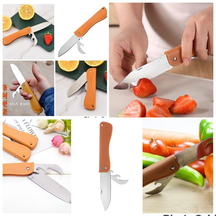 Couteau pliable 2 en 1 bien tranchant
