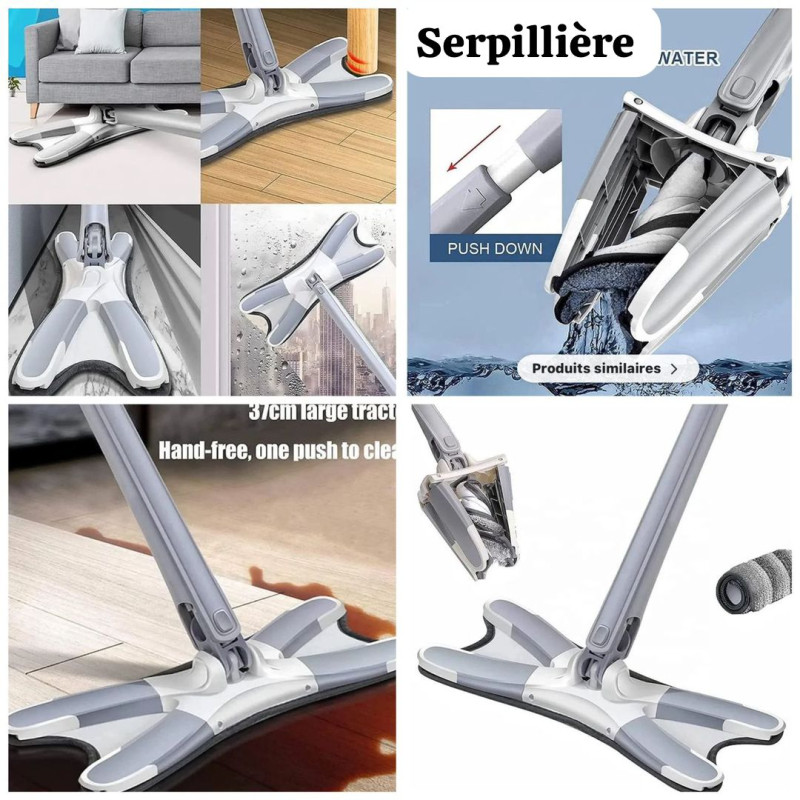 Serpillière de nettoyage à bâton