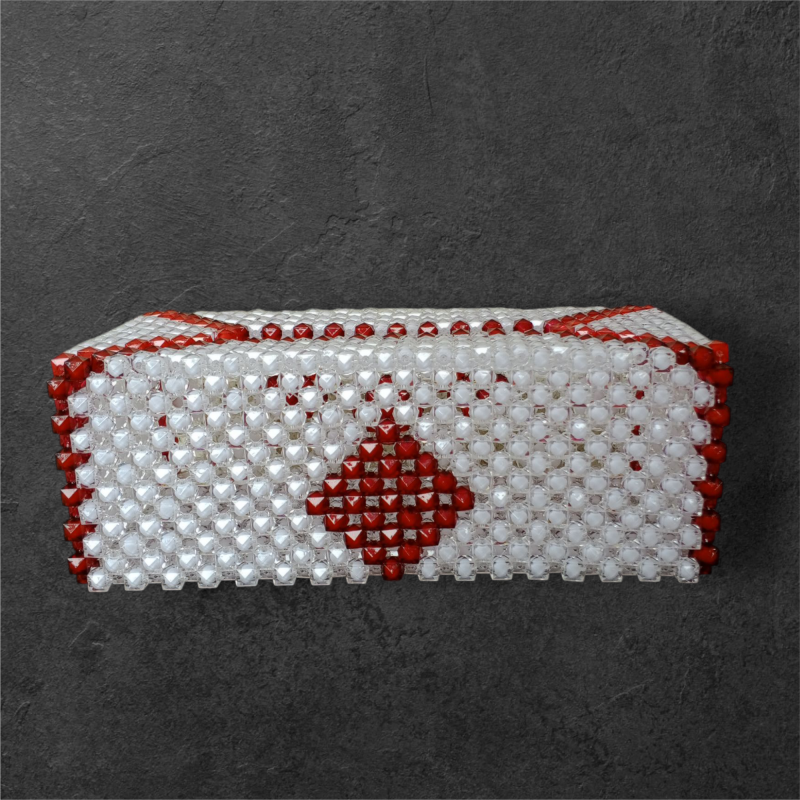 Porte papier mouchoirs en perle