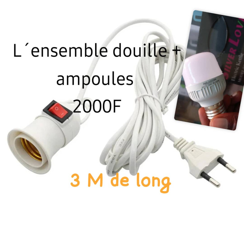 Douille + ampoules led