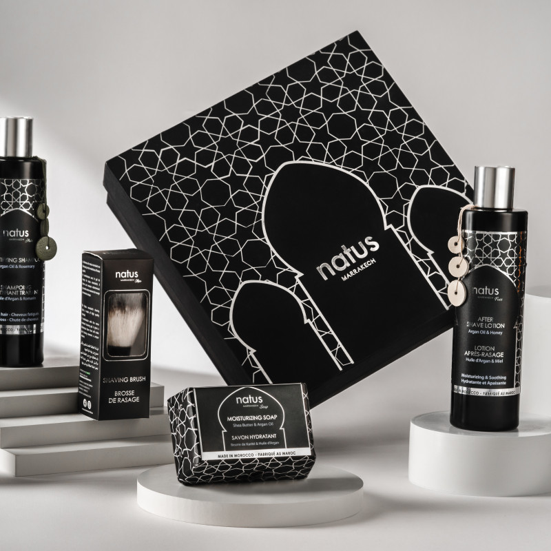 The Moroccan Vibrations - Natus MARRAKECH - Coffret Beauté pour Homme à l'Huile d'Argan
