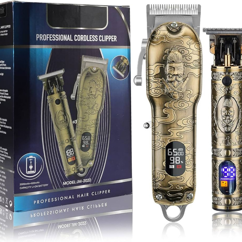 Tondeuse rechargeable en acier 2en1