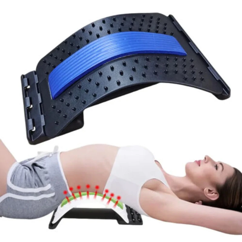 Dispositif d'étirement de traction lombaire, taille, colonne vertébrale, dos, planche de massage des instituts oto, prévention des hernies discales, tracteur