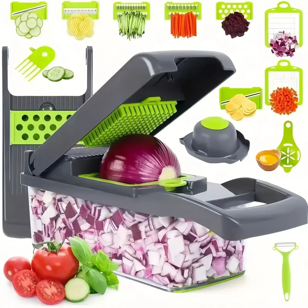 Coupe-légumes multifonctionnel en acier pour concombres, oeufs, ail, passoire à œufs