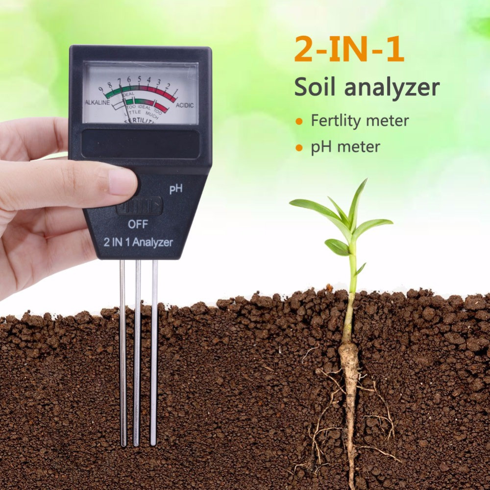 Testeur de PH du sol et de la prospérité 2 en 1, outil de jardinage en plein air