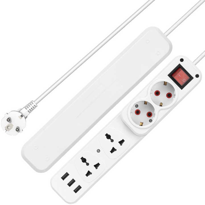 Rallonge Multiprise 5 Trous 3 Port Usb
