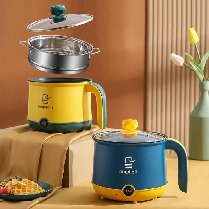 Petite poêle à frire électrique domestique 1,8 L Mini cuisinière électrique