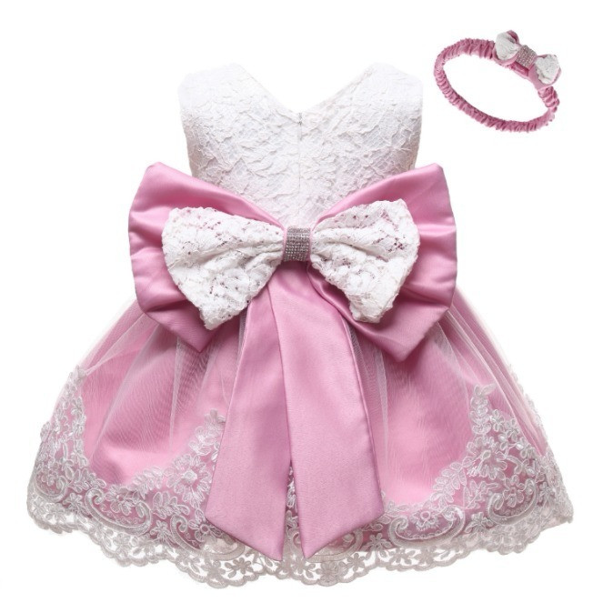 Robe princesse pour bébé de 9mois, avec nœud
