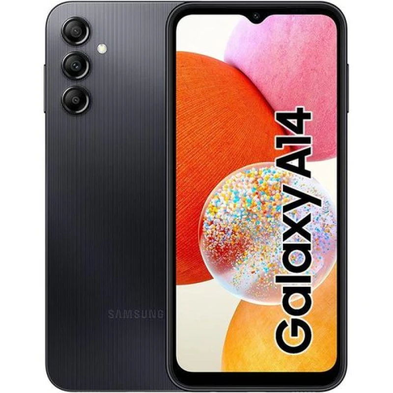 Samsung Galaxy A14 - 2 Sim - 4G -6.6"- 4/128 Go - 50Mpx- Noir