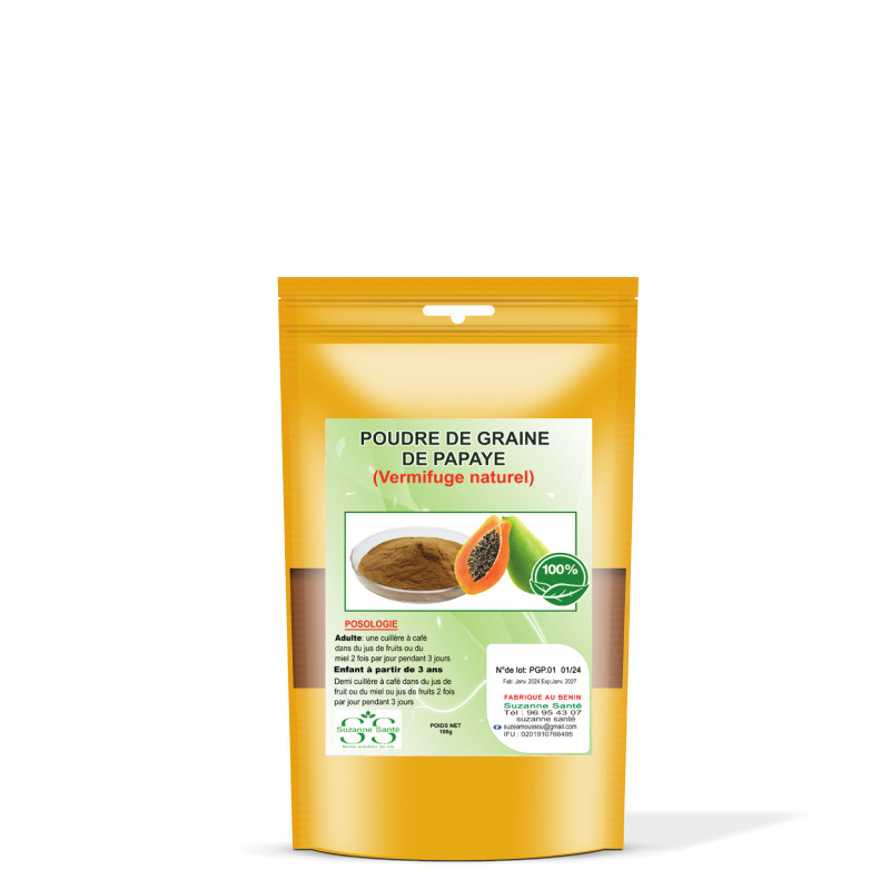 Poudre de graines de papaye(100g)
