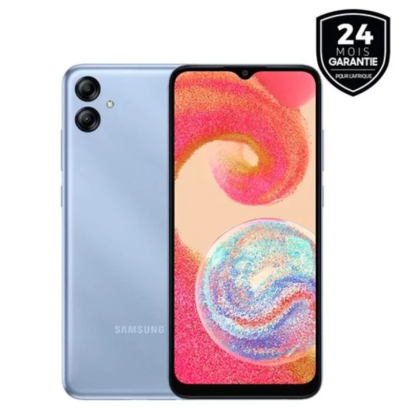 Samsung A04e - 4G - Dual Sim - 6,5" - 4/128 Go - 13/5 Mpx  - Bleu