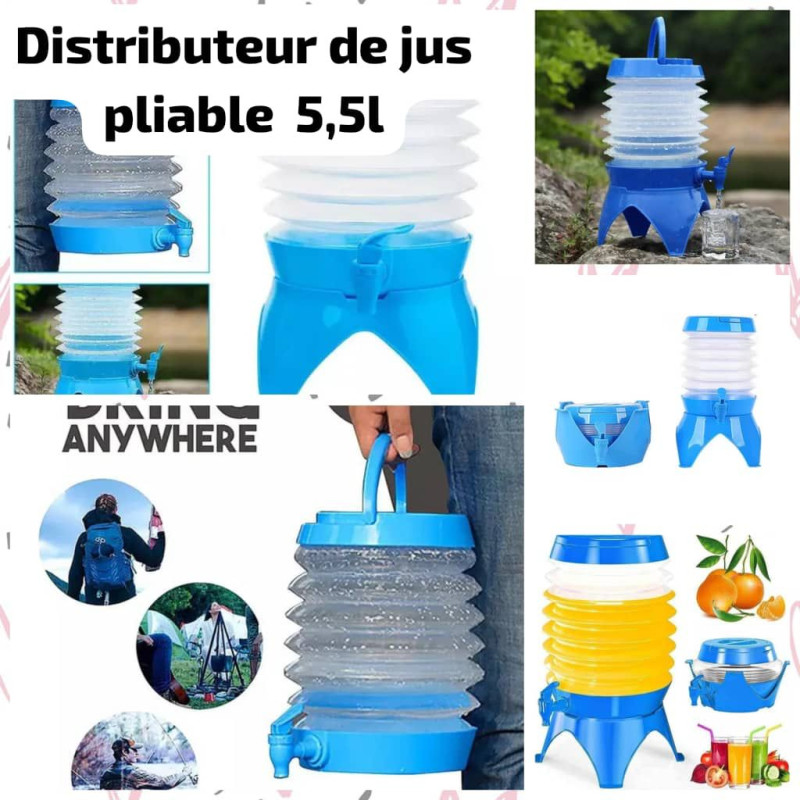 Distributeur de jus pliable