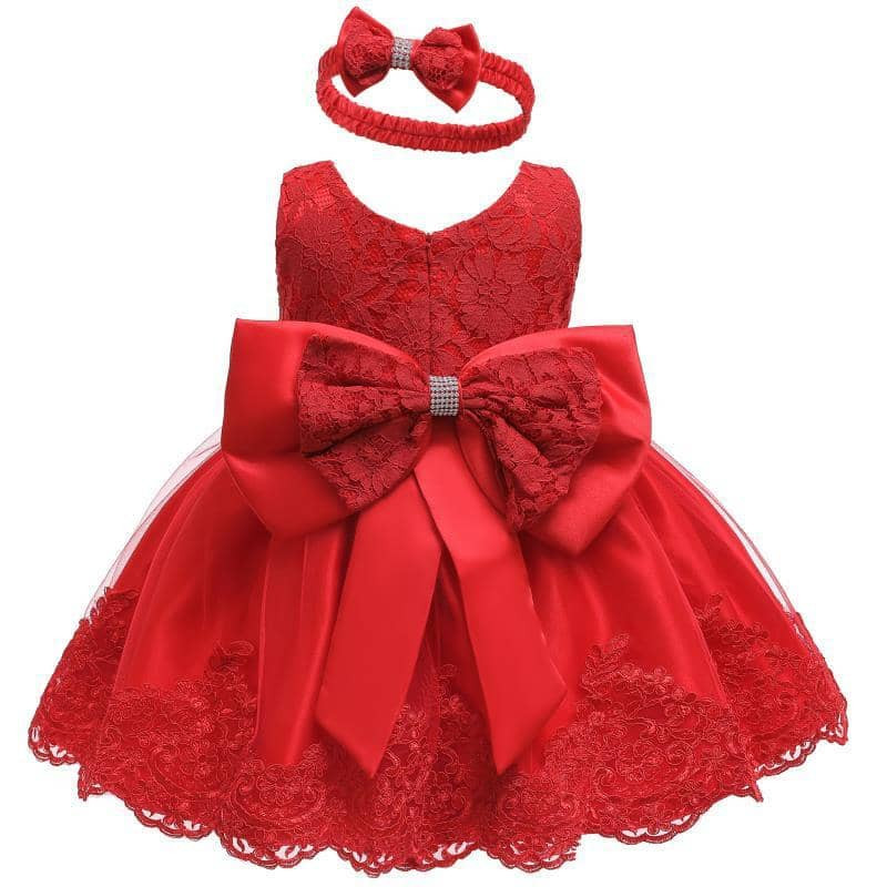 Robe princesse pour bébé de 18 mois, avec nœud