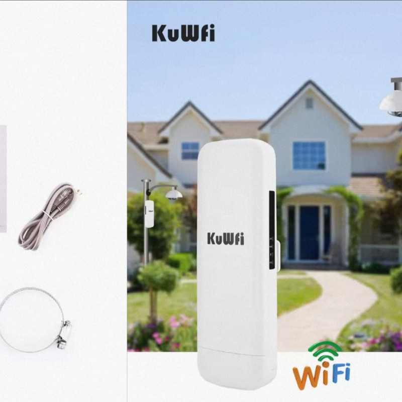 Routeur/répéteur wi-fi sans fil CPE 2.4GHz/300Mbps, longue portée de 2KM, Point d'accès pour l'extérieur,