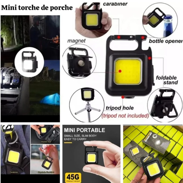Mini lampe torche de porche