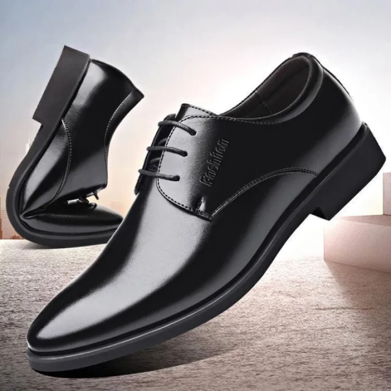 Chaussures en cuir d'affaires pour hommes, chaussures de smoking pour hommes, chaussures de travail et de sécurité.