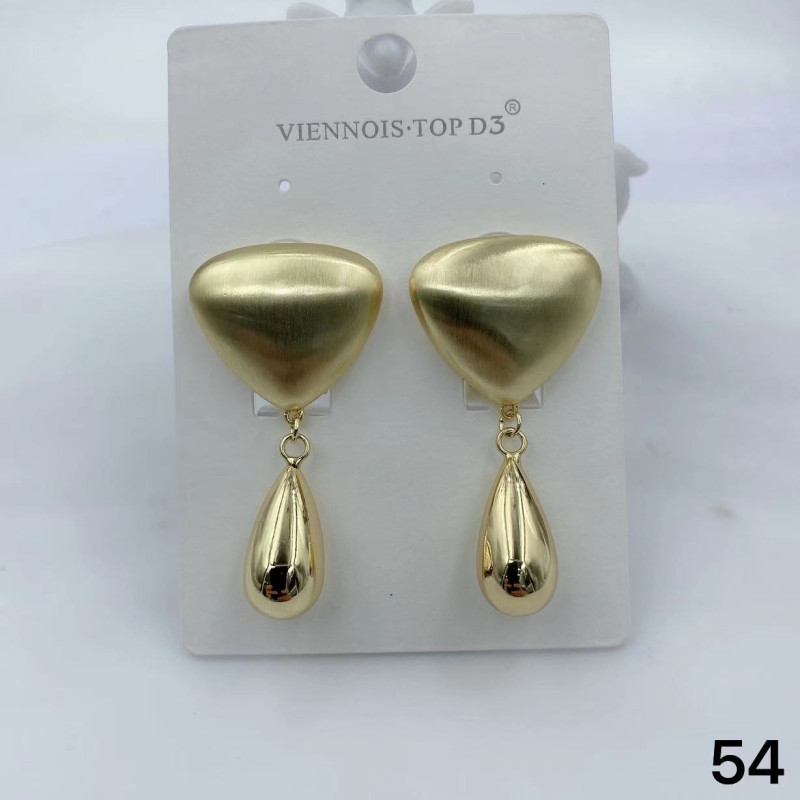 Boucle d'oreille couleur argent viennois top D3