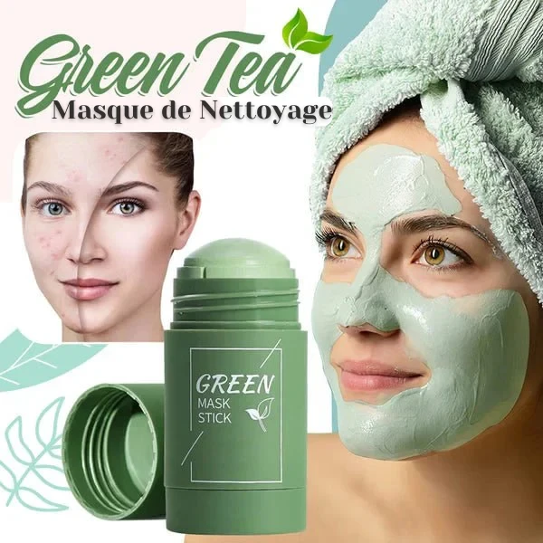 Le masque nettoyant au thé vert peut être utilisé aussi bien par les hommes que par les femmes (Remise à durée limitée 🔥 Dernier jour)