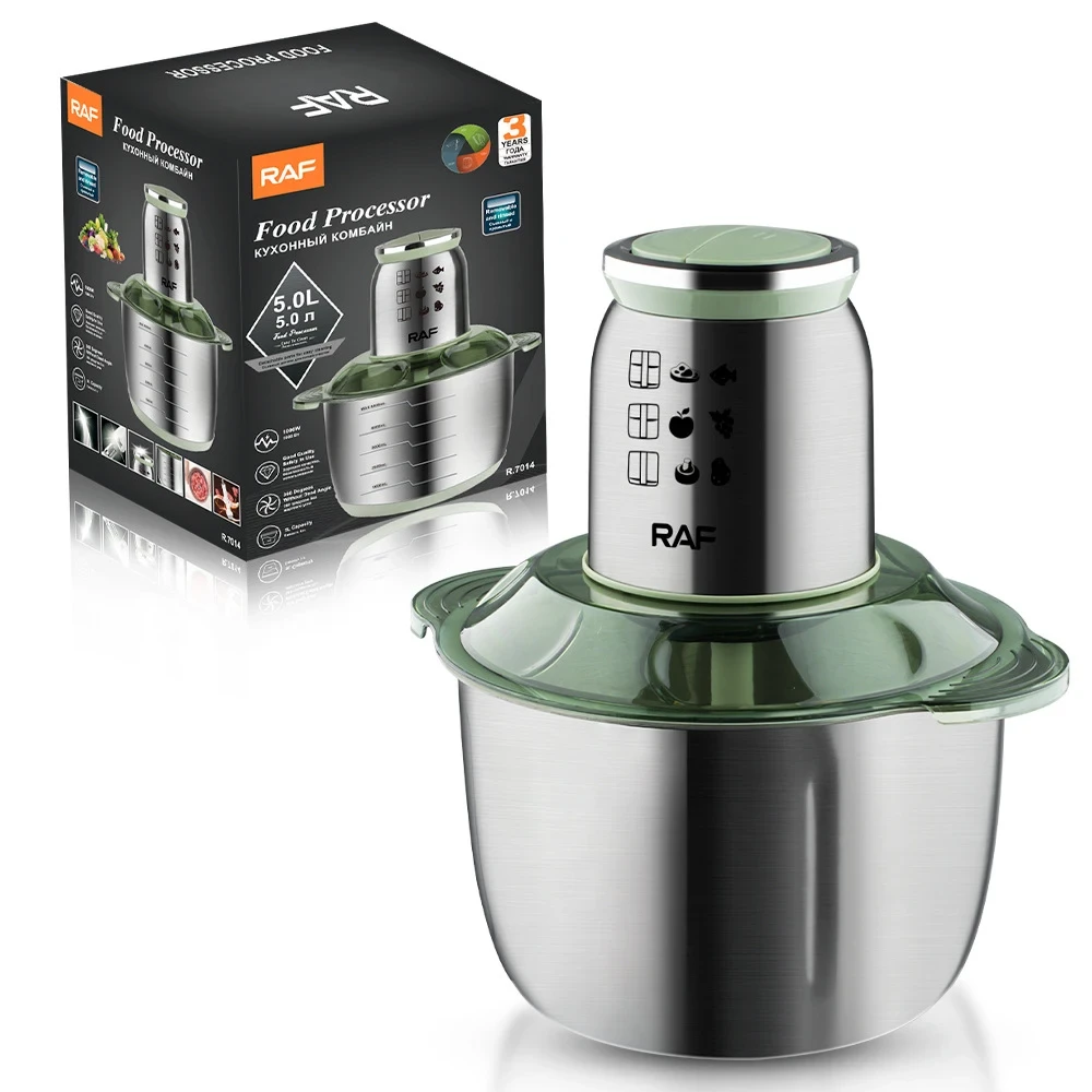 Hachoir à viande électrique en acier inoxydable, hachoir à viande, mélangeur, robot culinaire