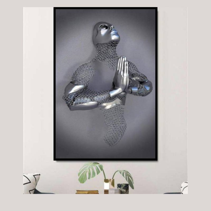 tableau décoratif brave homme 3D