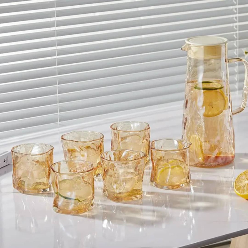 Magnifique carafe + 6 verres