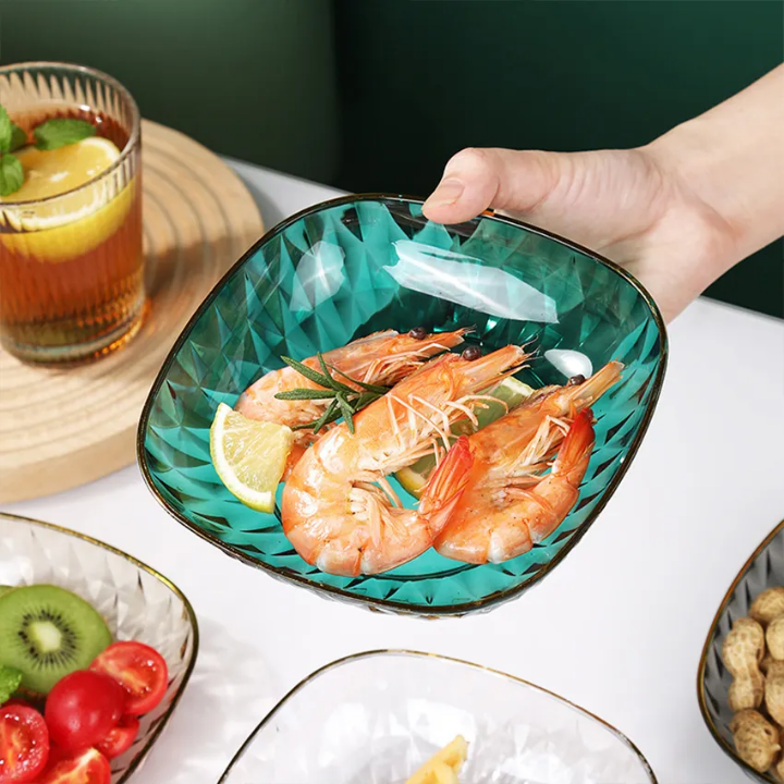 Assiette de fruits transparent