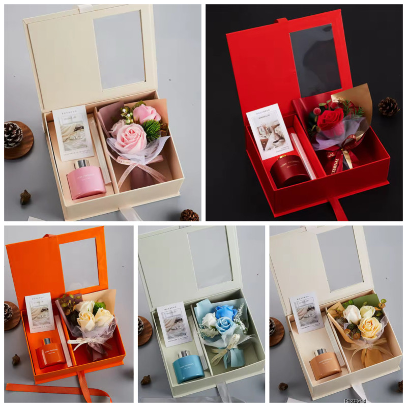 Coffret cadeau de rose et senteurs