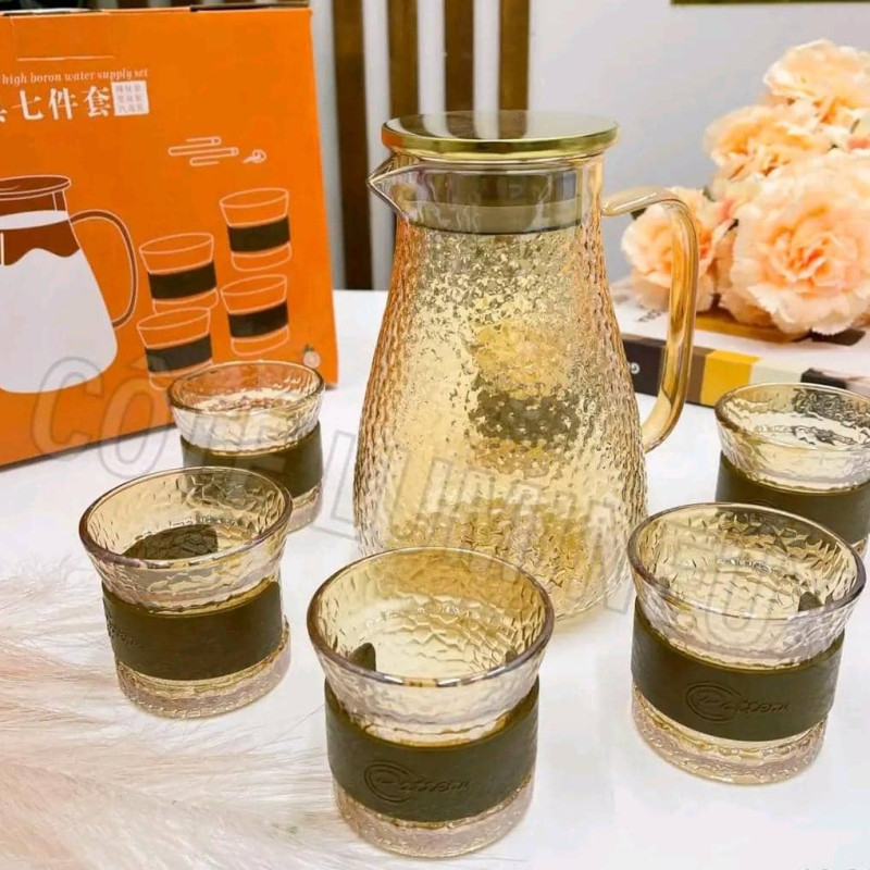 Carafe de luxe + 6 verres