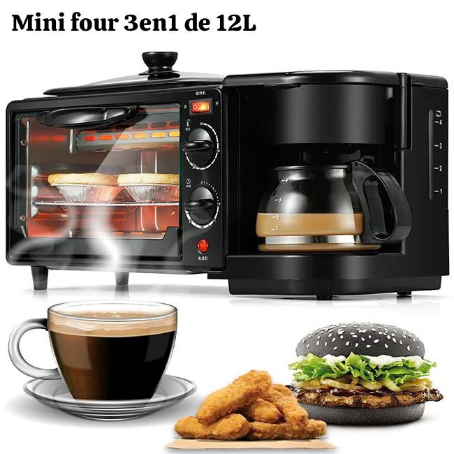 Mini four électrique 3en1 de 12L