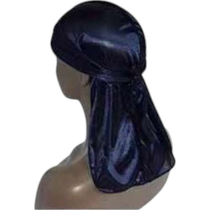 Bonnet Durag en Satin noir - Protection Cheveux et Style
