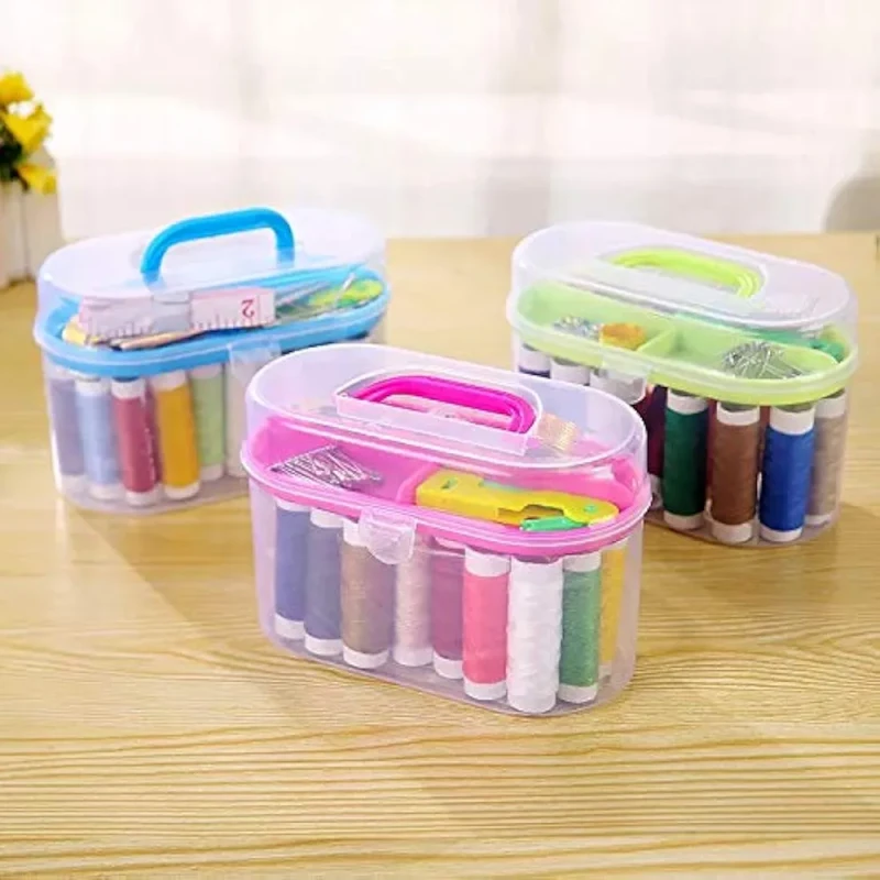 Boîte à couture, Boîte à couture pratique pour la maison Kit de couture portable tout usage Kit de couture
