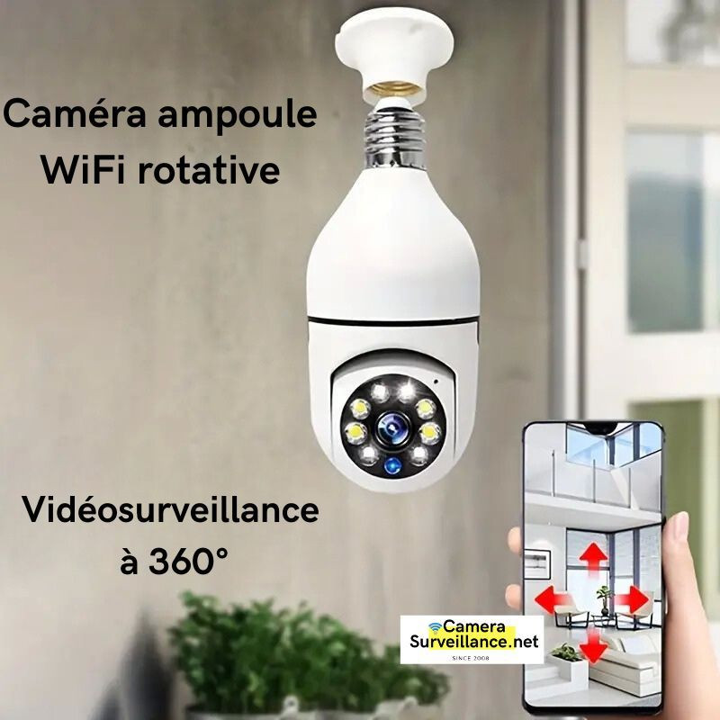 Caméra de surveillance sous forme d’ampoule