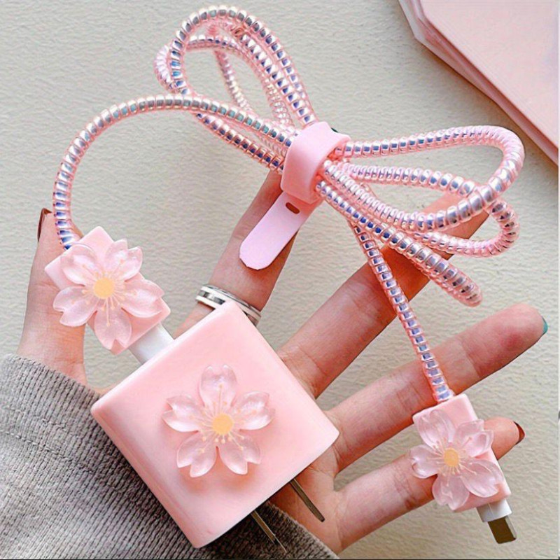 Protège chargeur téléphone perles scintillantes – Style Kawaii Aesthetic