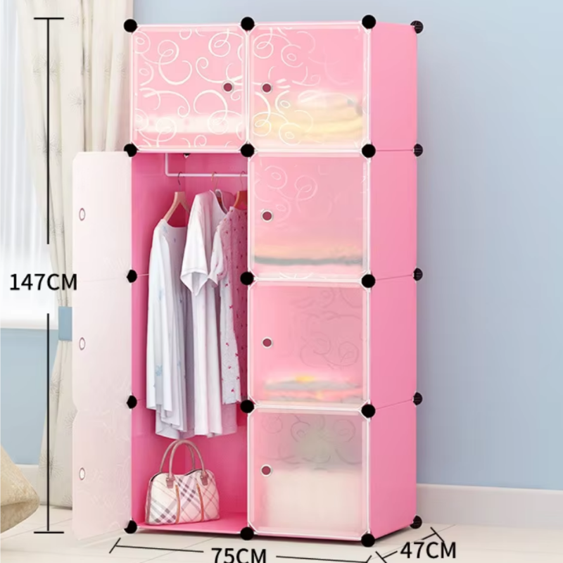 Armoire de rangement 2 battant avec porte chaussures