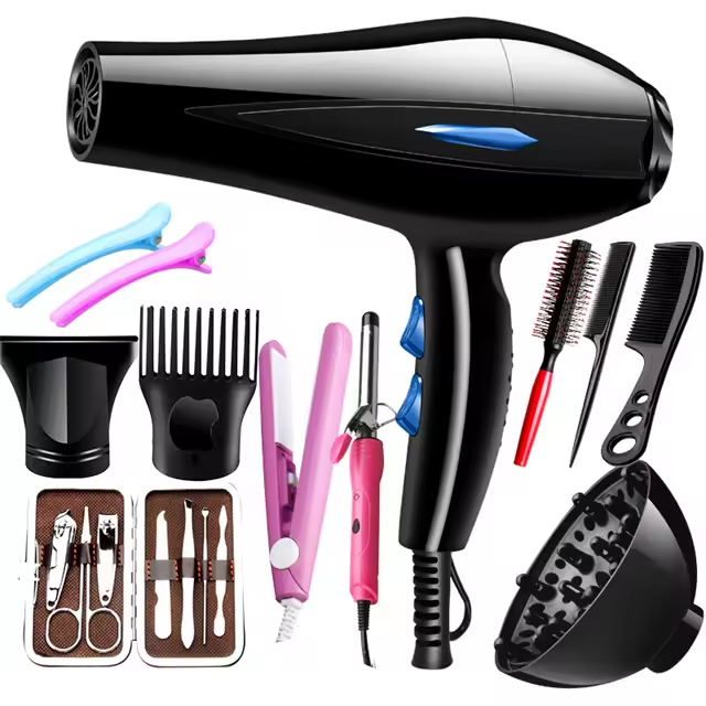 Sèche-cheveux Professionnels 2200W Vent Chaud Et Froid