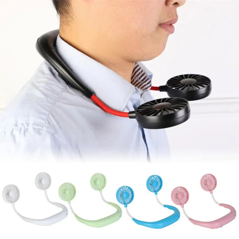 Ventilateur portable de cou rechargeable