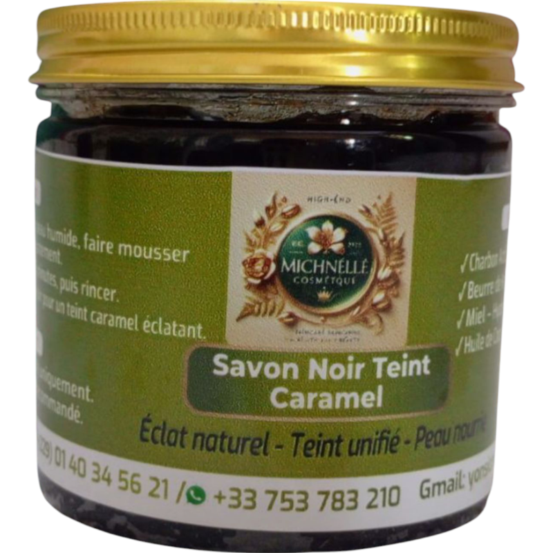 Savon noir teint caramel by Michnelle cosmétique
