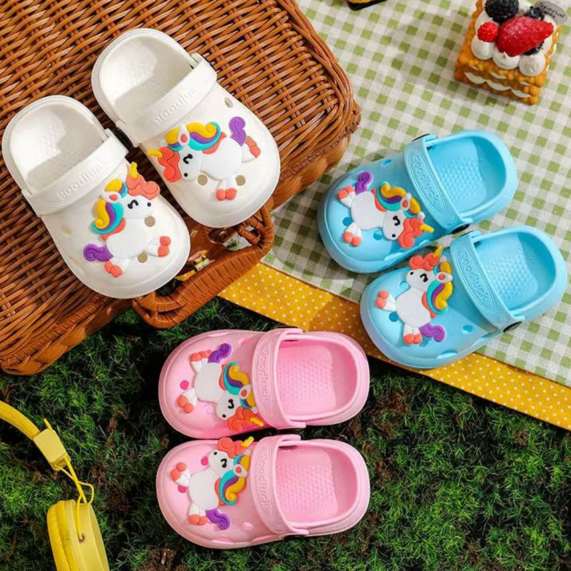 Pantoufles d'été pour enfants, chaussures de plage dessin animé, sandales pour bébés garçons de 1 à 6 ans