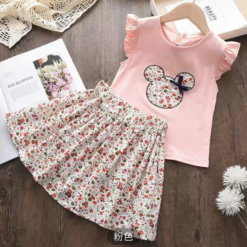 Robe à manches bouffantes à motif Dior CD D de haute qualité en coton