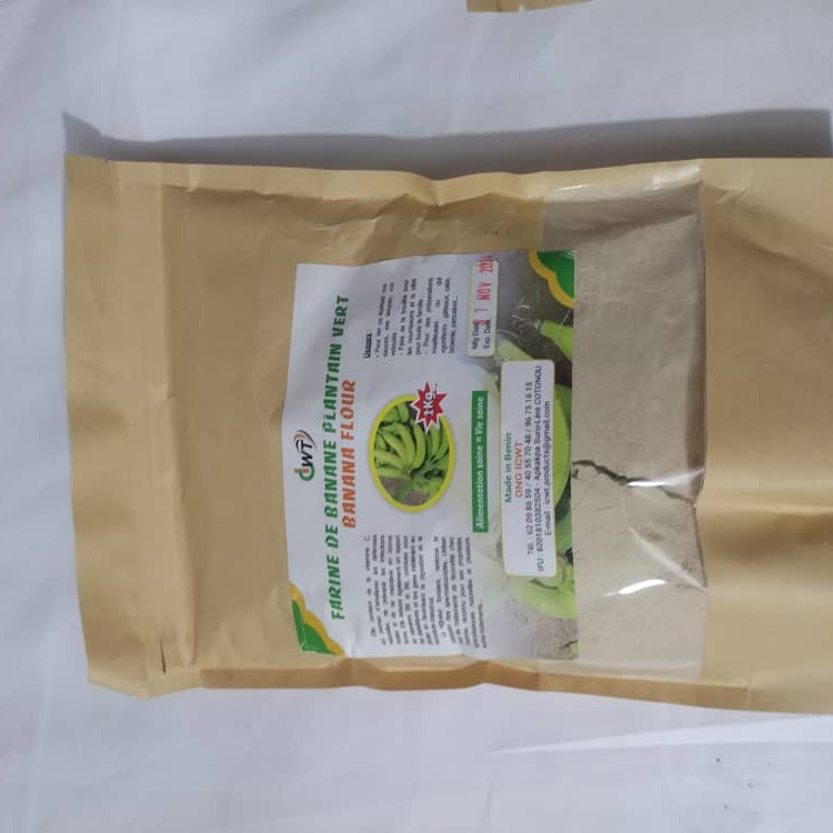 Farine de bananes plantain non mûr